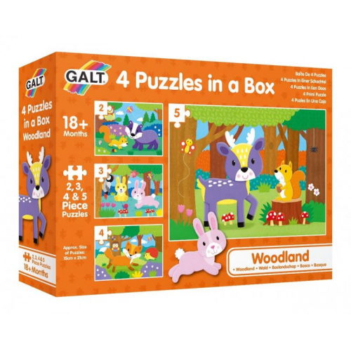 4 Puzzle v krabici - V lese - Cena : 178,- K s dph 