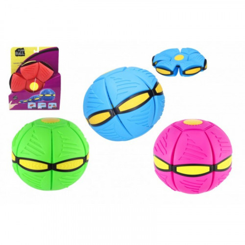 Obrzek Flat Ball - Ho disk, chy m! plast 22cm 4 barvy na kart 22x27x5,5cm