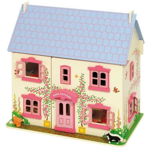 Obrázek Bigjigs Toys Růžový domek pro panenky