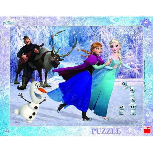 Puzzle Ledov krlovstv/Frozen: Na bruslch deskov 40 dlk 37x29cm - Cena : 85,- K s dph 