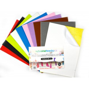Filc - Samolepic, mix barev, 10 ks, A4, 180 g - Cena : 150,- K s dph 