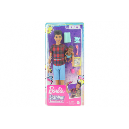 Barbie Chva Ken + miminko/doplky GRP14 - Cena : 532,- K s dph 