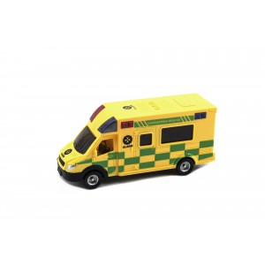 Auto ambulance plast 17cm na setrvank v blistru - Cena : 68,- K s dph 