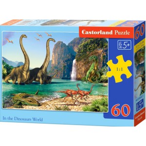Obrázek Puzzle 60 dílků - Dinosauří svět