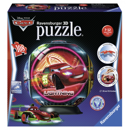 Puzzleball Disney Auta Neonov Svtla 108dlk - Cena : 289,- K s dph 