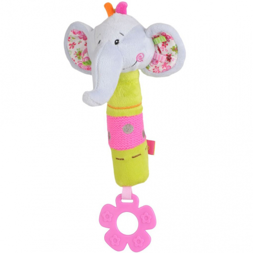 Obrázek Plyšová pískací hračka s kousátkem Baby Ono sloník