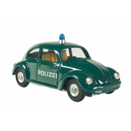Auto VW brouk policie kov 11cm tmav zelen v krabice Kovap - Cena : 302,- K s dph 