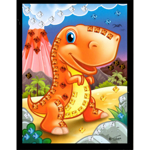 Mozaikov obrzek - Dino - Cena : 23,- K s dph 