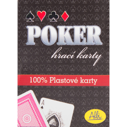 Poker plastov karty erven - Cena : 112,- K s dph 