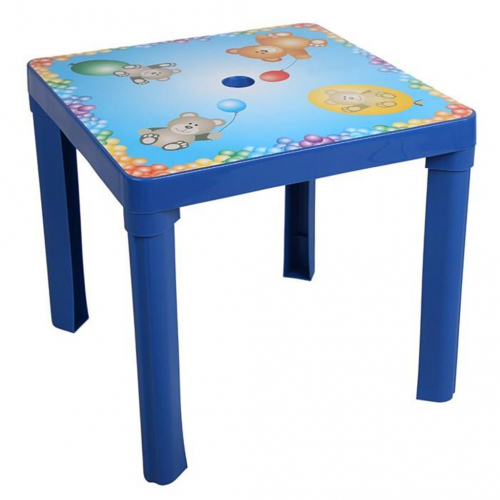 Obrázek Dětský zahradní nábytek - Plastový stůl modrý