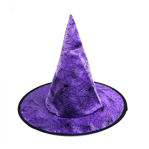 Obrázek klobouk čarodějnický fialový dětský