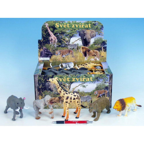 Zvtka safari/ZOO plast 13-20cm - 8 druh - Cena : 59,- K s dph 