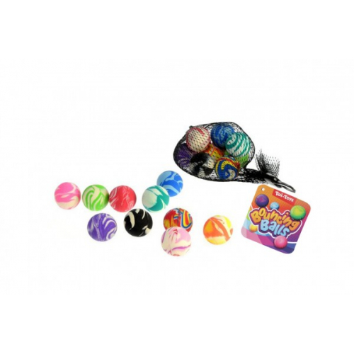 Obrázek Hopík/míček skákací barevný 10ks v síťce