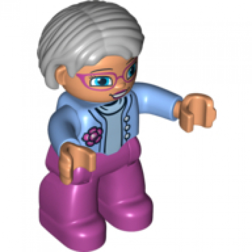 LEGO DUPLO - Figurka Babika rov kalhoty, Md.Blue - Cena : 139,- K s dph 
