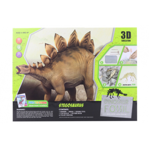 Tesn Stegosaurus s omalovnky - Cena : 159,- K s dph 