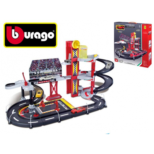 Obrázek Bburago 1:43 Ferrari Race & Play Racing Garage + auto