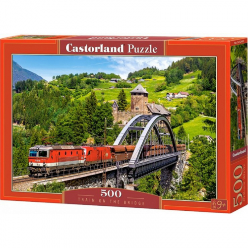Obrázek Puzzle 500 dílků - Vlak na mostě