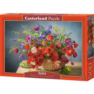 Puzzle Castorland 500 dlk - Makov kytice - Cena : 125,- K s dph 