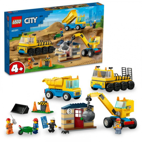 Obrázek LEGO<sup><small>®</small></sup> City 60391 - Vozidla ze stavby a demoliční koule