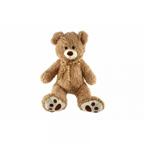 Obrázek Medvěd s mašlí plyš 72cm světle hnědý