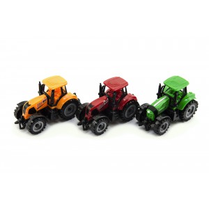 Traktor kov/plast 10cm - 2 barvy  voln chod - Cena : 57,- K s dph 