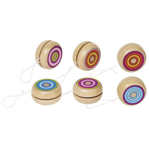 Obrázek Dřevěné jojo – Barevné kroužky