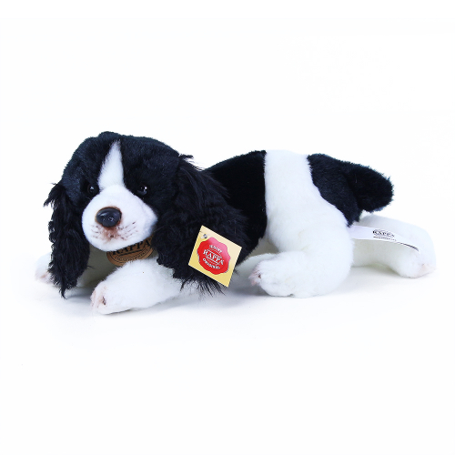 Obrázek plyšový pes kokršpaněl ležící, 24 cm