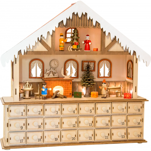 Obrázek Small Foot Dřevěný adventní kalendář kouzelný vánoční dům