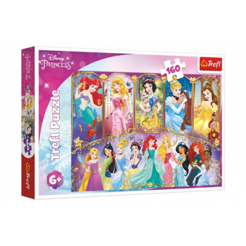 Puzzle Portrty princezen Disney 41x27,5cm 160 dlk v krabici 29x19x4cm - Cena : 91,- K s dph 