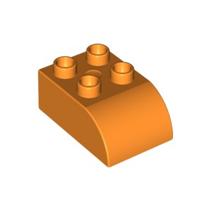 LEGO DUPLO - Kostika Oblouk 2x3x1, Svtle oranov - Cena : 14,- K s dph 