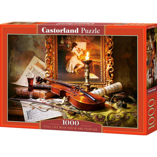 Puzzle 1000 dlk - Zti s houslemi a kresbou - Cena : 148,- K s dph 