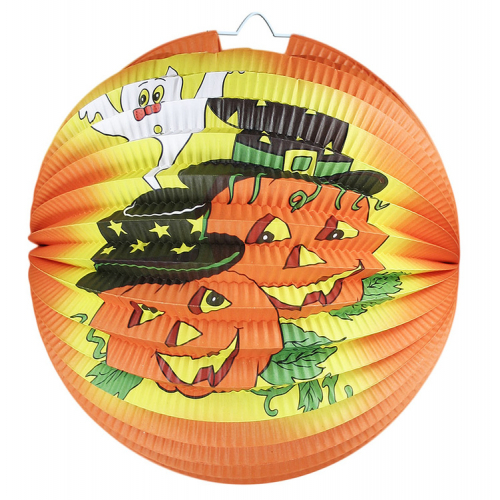 lampion koule Halloween oranov, 25 cm - Cena : 27,- K s dph 