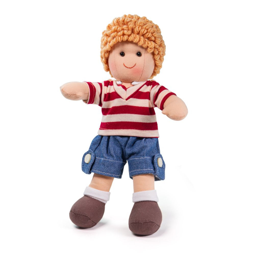 Obrázek Bigjigs Toys Látková panenka Harry 28 cm