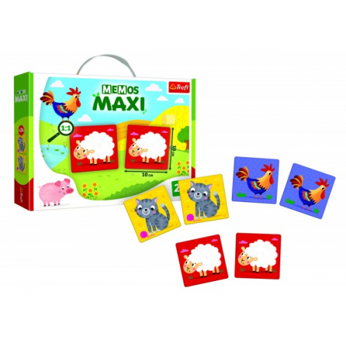 Obrázek Pexeso Maxi Zvířata na farmě 24 kusů společenská hra v krabici 37x29x6cm 24m+