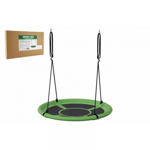 Obrázek Houpací kruh zelený 80 cm látková výplň v krabici 60x37x7cm