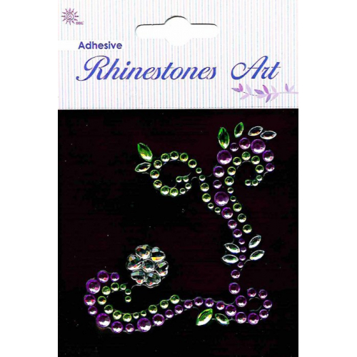 Obrázek Samolepicí kamínky - dekorace fialová