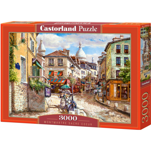 Puzzle Castorland 3000 dlk - Montmanter, Sacre Couer, Pa - Cena : 314,- K s dph 