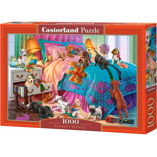 Puzzle Castorland 1000 dlk - Zlobiv tata na posteli - Cena : 142,- K s dph 