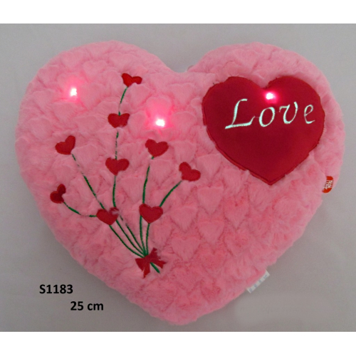 Valentnsk srdko s blikajcmi svtlky 25 cm - Cena : 108,- K s dph 
