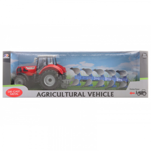 Traktor s ornm pluhem - Cena : 384,- K s dph 