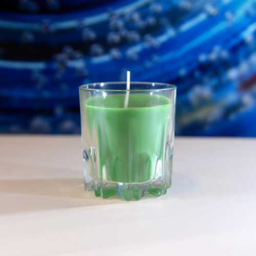Obrázek Vonná svíčka střední - zelená, vanilka