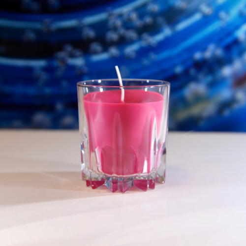Obrázek Vonná svíčka střední - růžová, třešeň