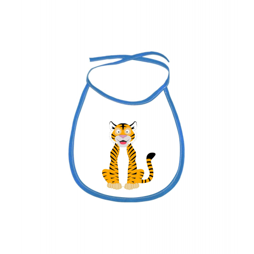Obrázek Dětský bryndák Veslá zvířátka Tygřík - modrý