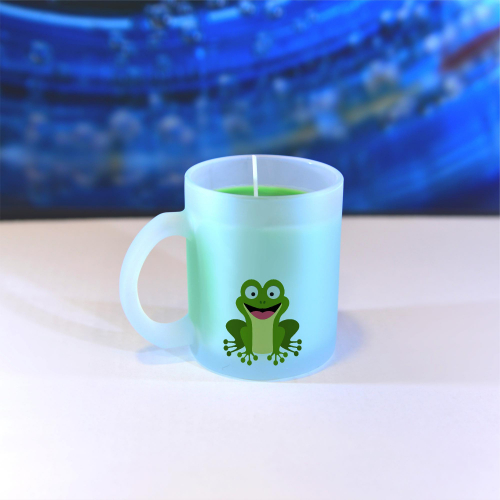 Obrázek Vonná svíčka Veslá zvířátka Žabička - zelená, vanilka