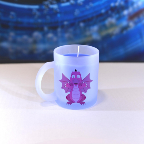 Obrázek Vonná svíčka Veslá zvířátka Dráček - modrá, vanilka