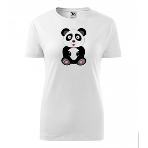 Obrázek Dámské Tričko Classic New - Veslá zvířátka Panda, vel. S , bílá