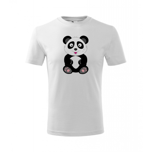 Obrázek Dětské Tričko Classic New - Veselá zvířátka - Panda, vel. 6 let , bílá