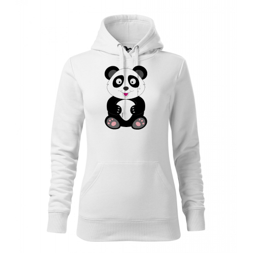 Obrázek Dámská Mikina Cape - Veslá zvířátka Panda, vel. M , bílá