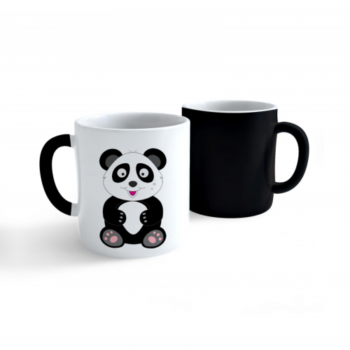 Obrázek Měnící hrnek Veslá zvířátka Panda 