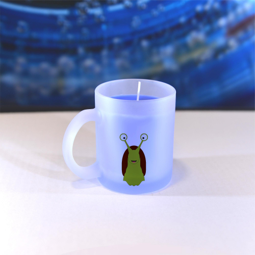 Obrázek Vonná svíčka Veslá zvířátka Šnek - modrá, vanilka